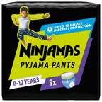 Sous-vêtements de nuit 8-12ans 27-43kg Garçon Ninjamas PAMPERS