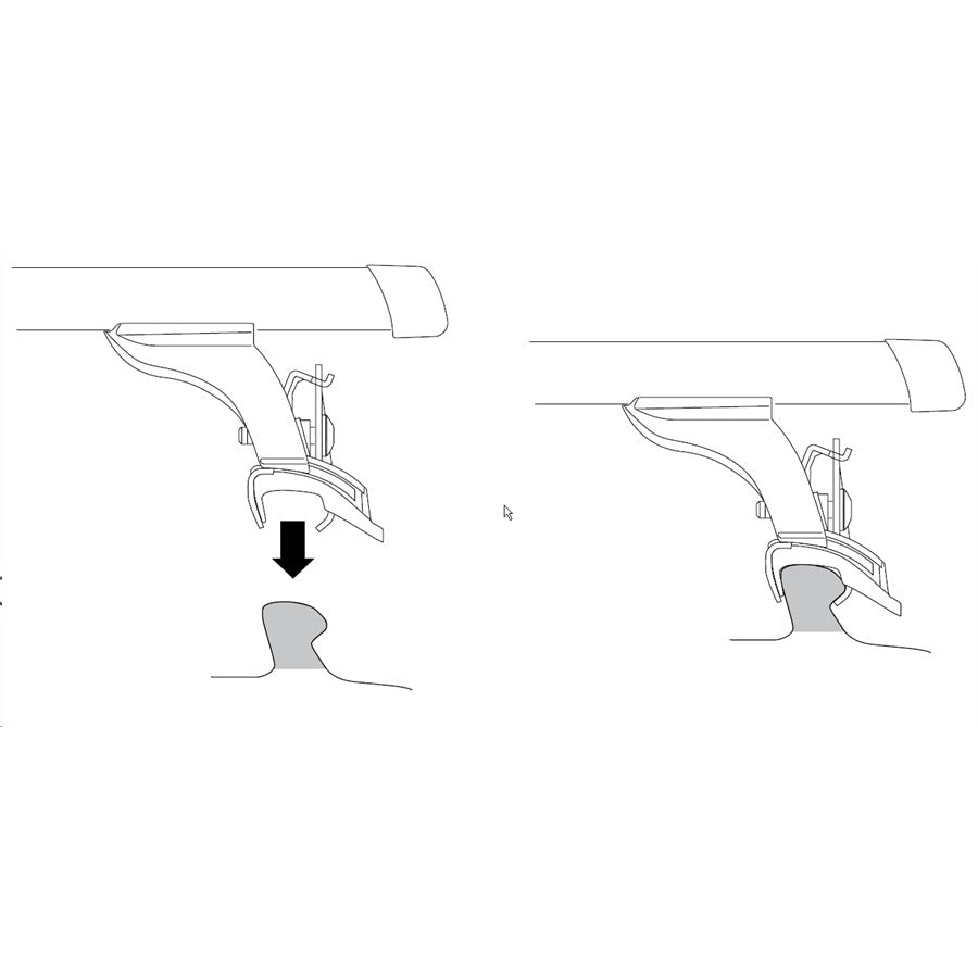 4 pattes de fixation THULE 4002