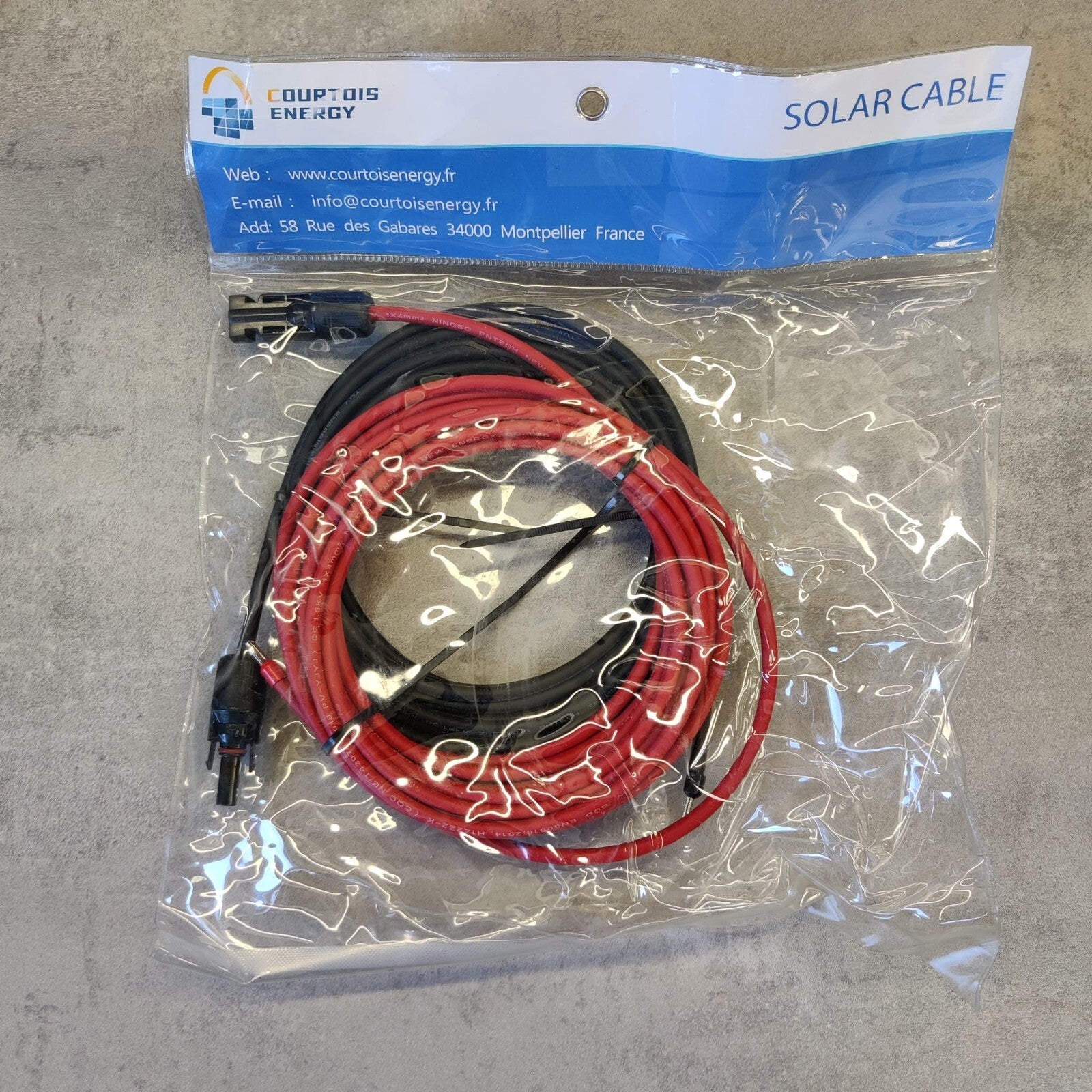 courtois energy - solar extension cable - 5m1