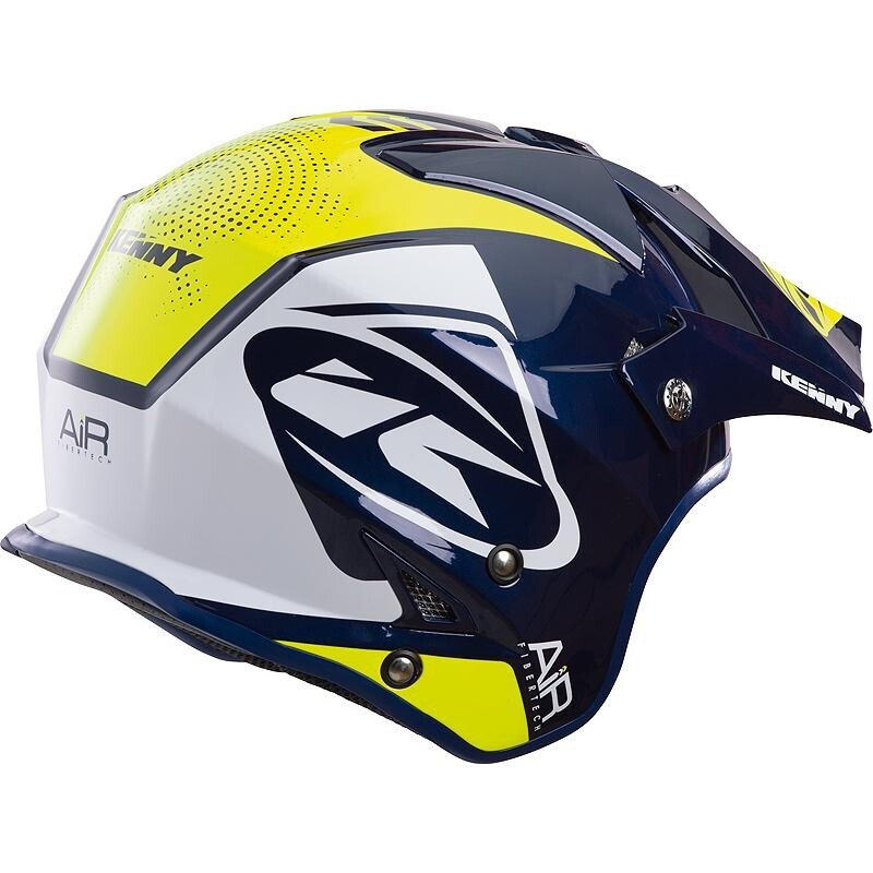 KENNY 6 Casque Trial TRIAL AIR - Navy/Jaune fluo - Taille : L1
