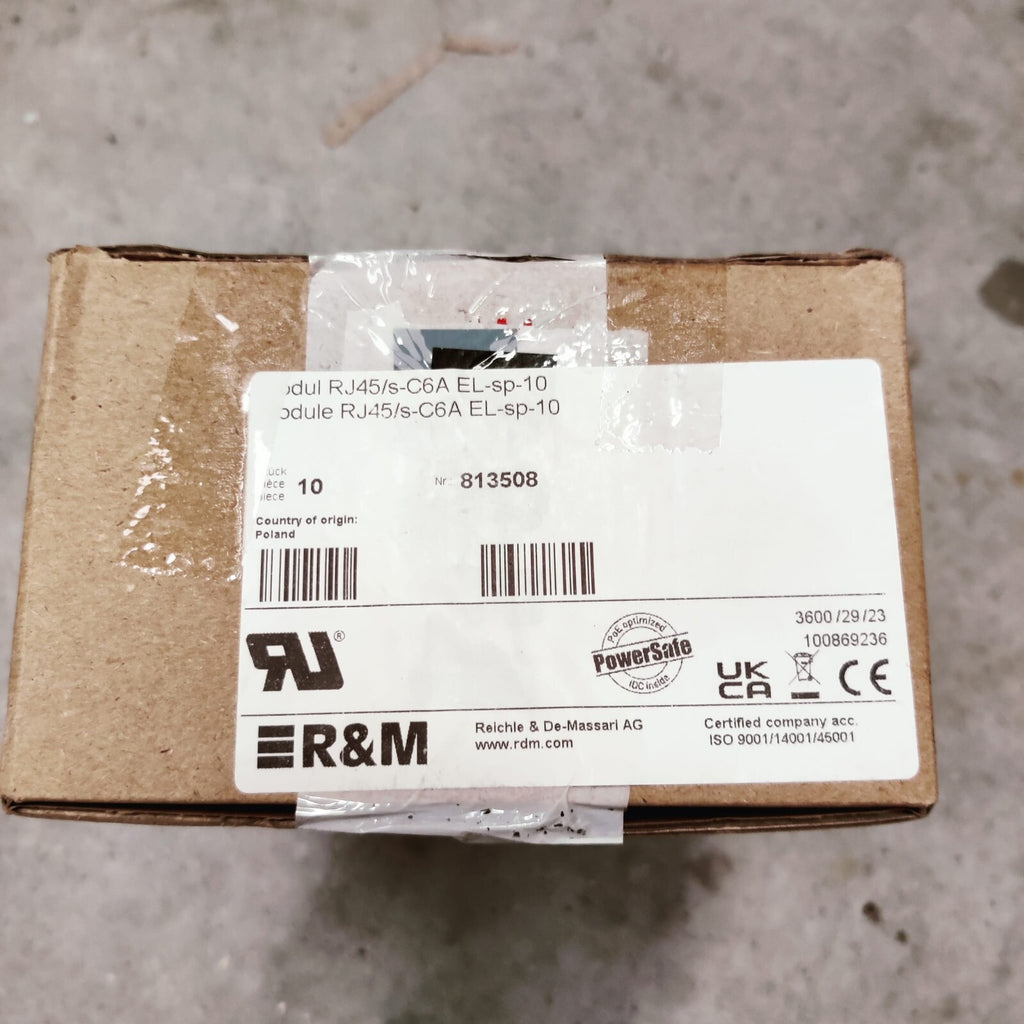 R&M Boîte de 10 RJ45 special blindé C6A ISO EL (R813508)1