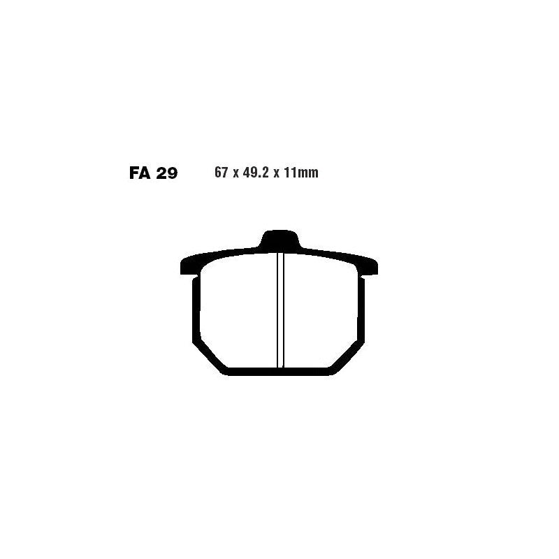EBC - Plaquettes de frein Organiques Standard - FA0292