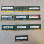 Lot de 10 barrettes de RAM PC3 / PC3L - Non téstées0