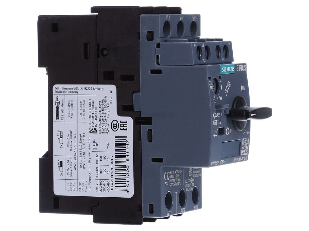 Siemens - Disjoncteur de protection moteur 2,5A - 3RV2011-1CA151
