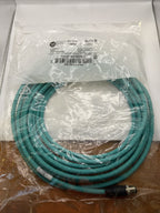 PatchCord multimédia Allen Bradley 1585D-M4TBDM-5 Ethernet M12 mâle droit 5 mètr0