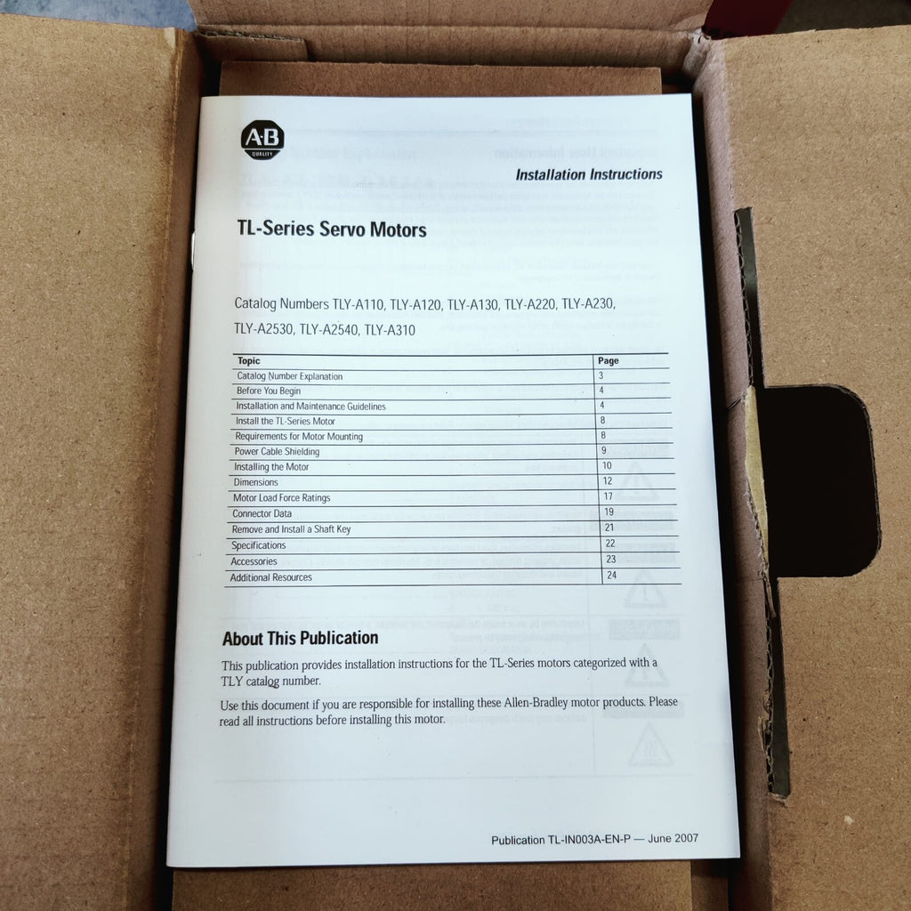Allen Bradley - Moteur TLY-A220P-BJ62AA2