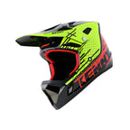 Casque Kenny Decade BMX VTT Jaune Fluo et Rouge 2020 - Taille : L0
