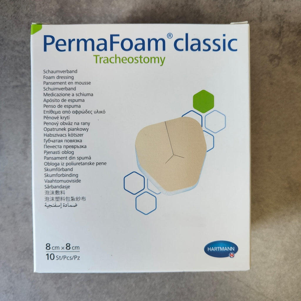 Hartmann - PermaFoam Classic, pansement pour Tracheostomy - 8cm x 8cm - 10 pcs1