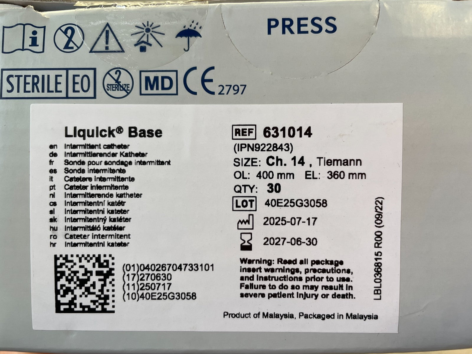 Teleflex - Care at home Liquick Base - 30 pcs1