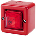 TONAFLASH - Mini sirène 100dB feu LED 230Vca optique Rouge IP660