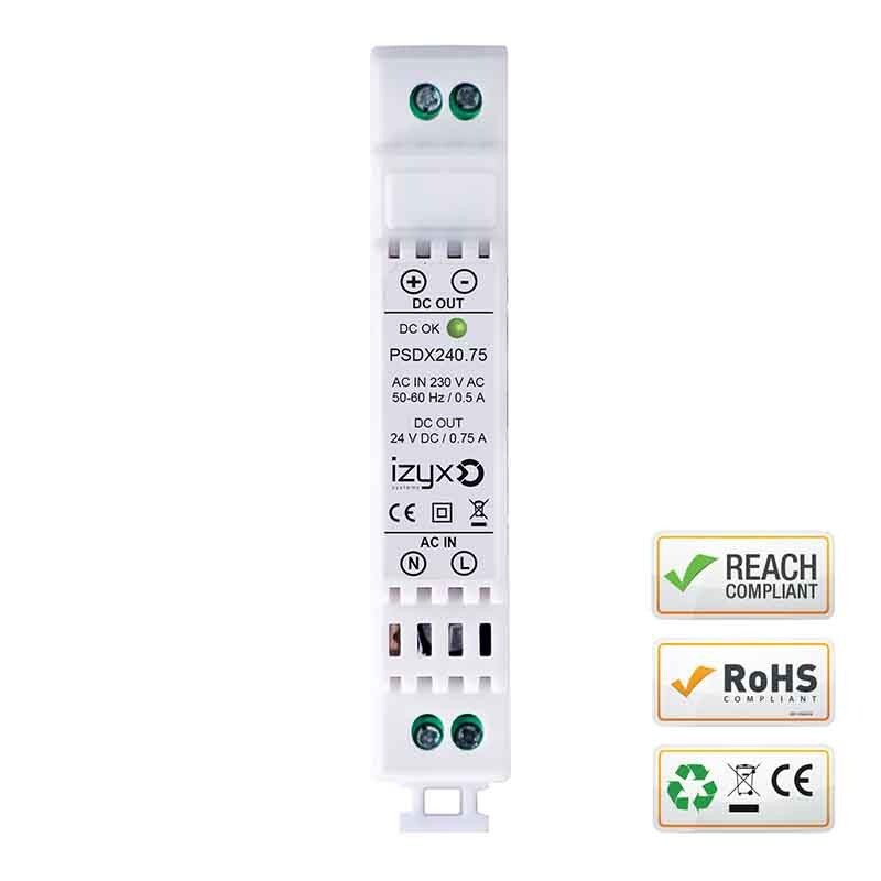 ALIMENTATION RAIL DIN IZYX PSDX240.75 - 24V 0,75A0