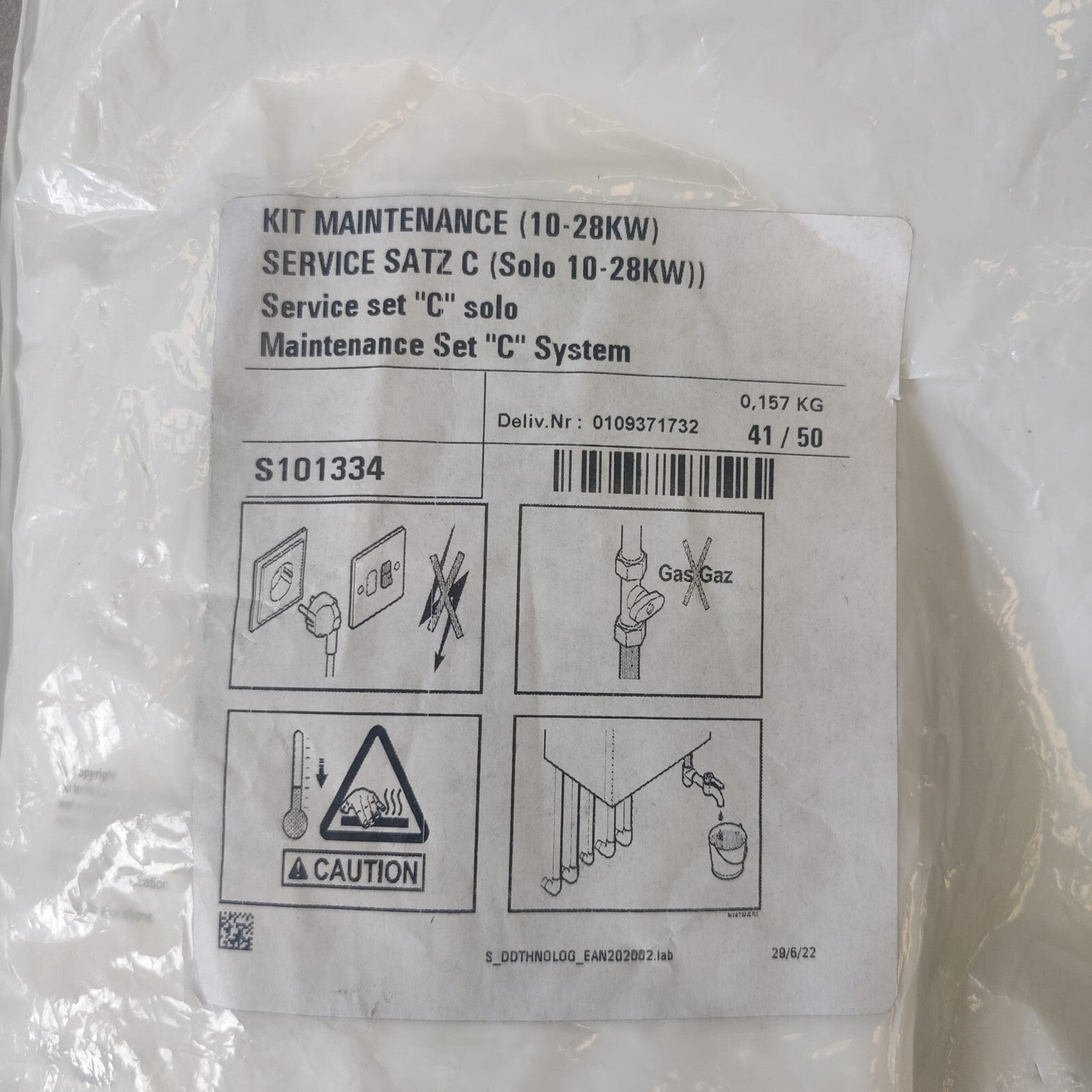 CHAPPEE / DE DIETRICH - Set service c (combi 10-28kw)) Réf S1010321
