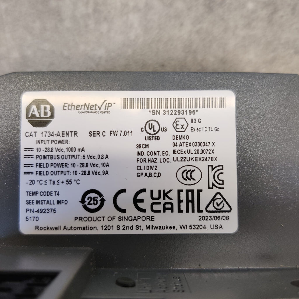 Allen-Bradley 1734-AENTR POINT I/O Dual Port Network Adapter4