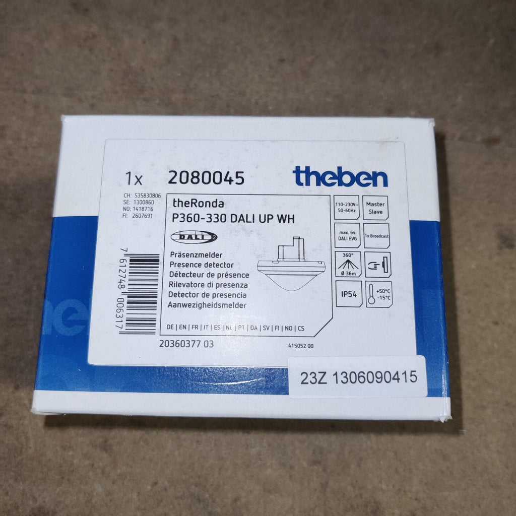 Theben 2080045 plafond Détecteur de présence 360 ° blanc IP540