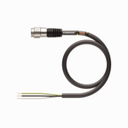Turck RSM 34-2M CORDSET, A, STRAIGHT MALE, MALE: 14 AWG, 3 PIN, 600V, 15A, 2M4