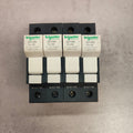 Lot de 4 porte-fusibles neutres Schneider Electric TeSys DF10N – 32 A – 10×38 mm